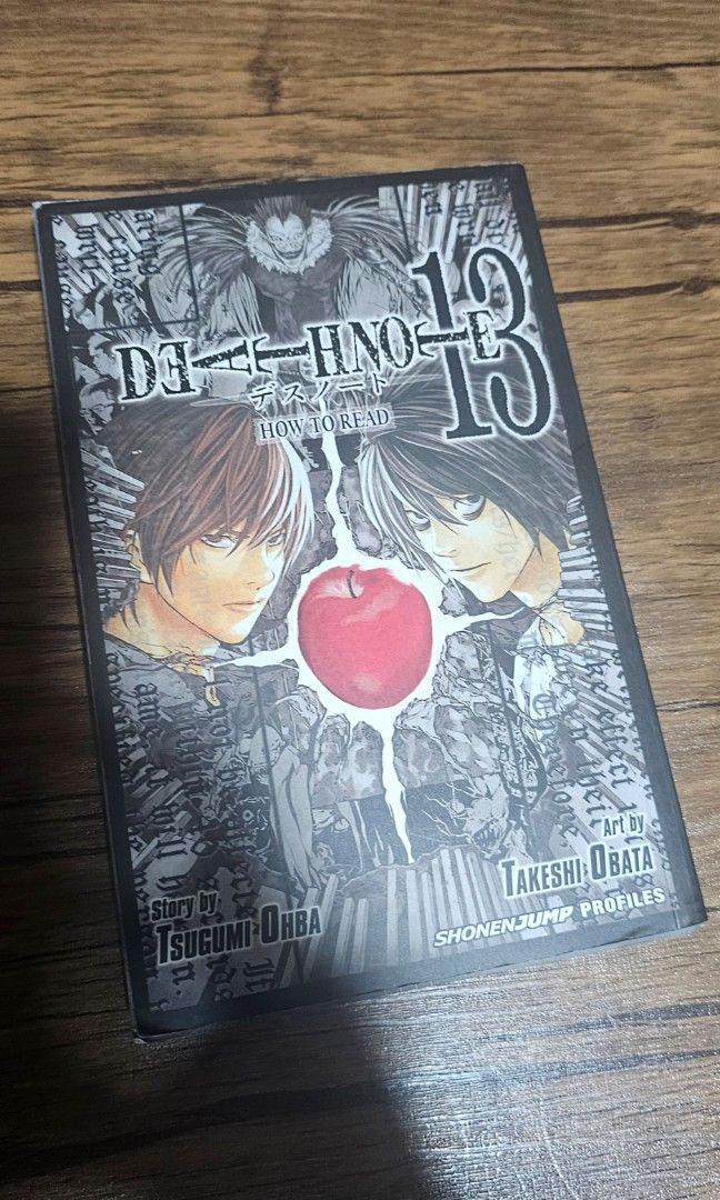 Death Note Volume 13/Character Encyclopedia (Category: Comics & Manga) located in Manila. Submitted by asbestossniffer (Listing ID 1364320959, Image 1). Description: Book comes with a card/bookmark featuring L and has a few pages that broke off from the binding as shown in the last picture..