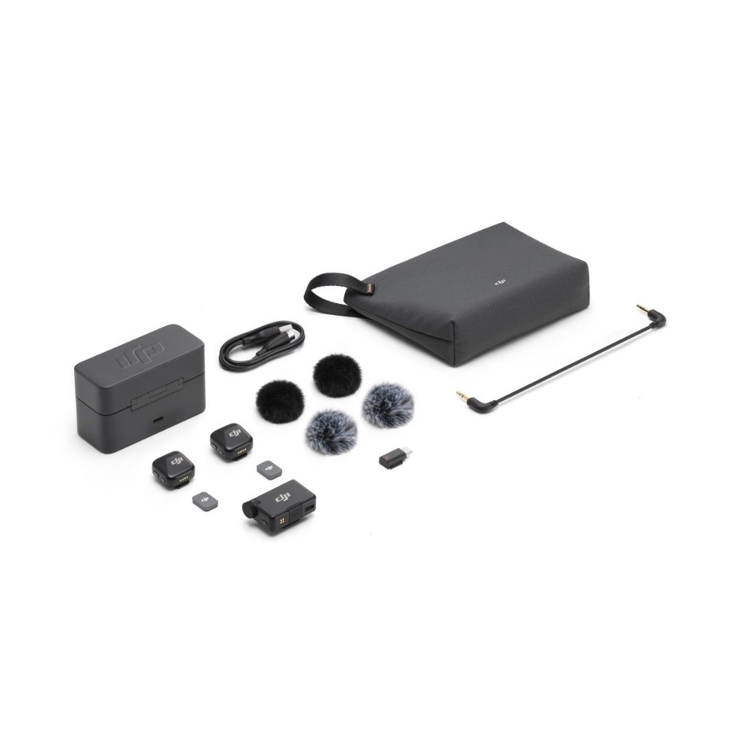 DJI Mic Mini (2 TX + 1 RX + Charging Case) Wireless Microphone63222272291585112