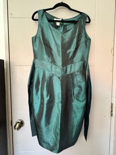 Emerald Green Pencil Cut Dress