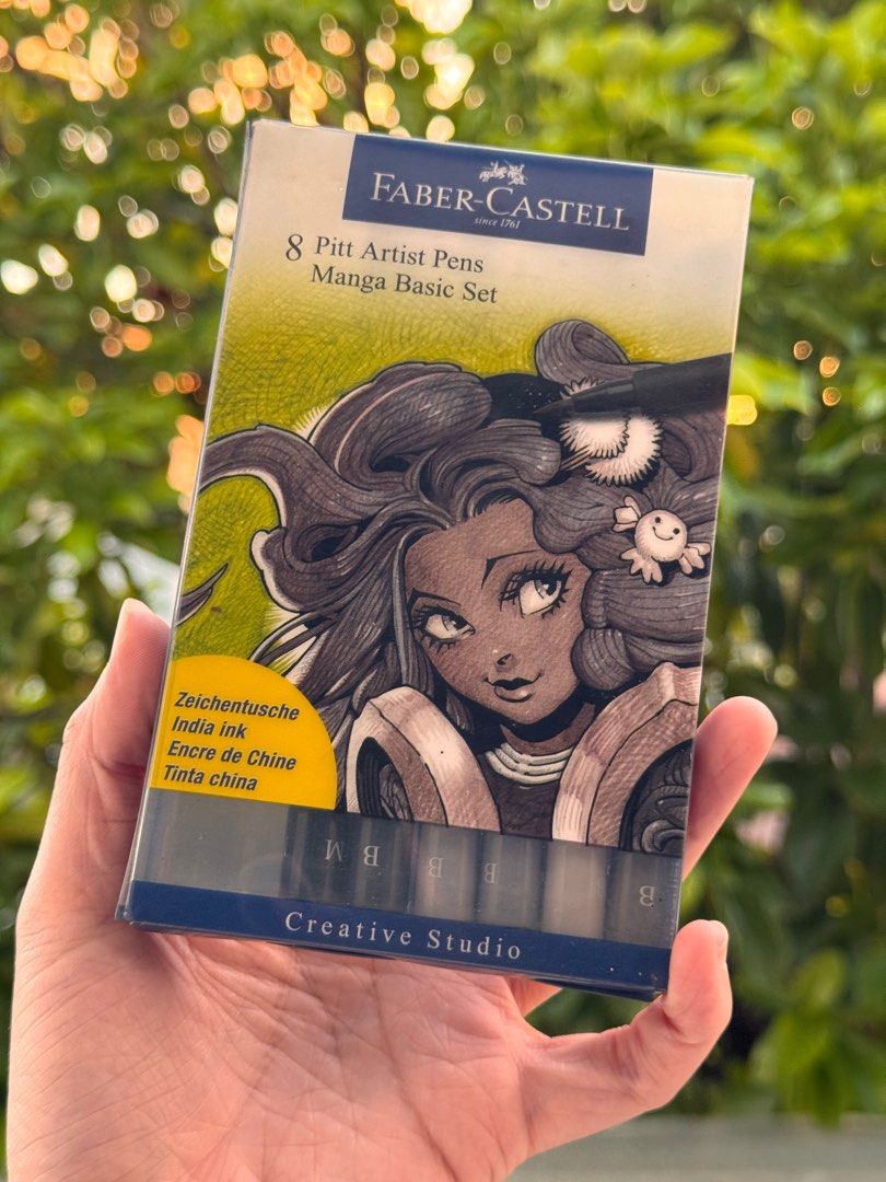 Faber Castell Pitt Artist Pens - Manga Basic Set (Category: Stationery & School Supplies) located in Antipolo. Submitted by rievellion (Listing ID 1364396912, Image 1). Description: Missing 2 pens. Pens still working and have around 70% ink. Dm for more info/pictures.