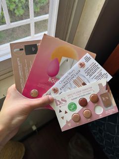 Foundation & concealer Samples LYS beauty #faux filter concealer charlotte tilbury concealer  beauty blender foundation
