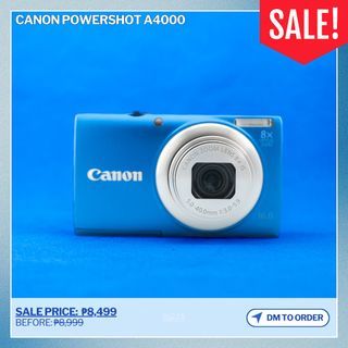 [SALE/REPRICE] CANON PowerShot A4000 (blue) | working digicam with FREE SHIPPING
