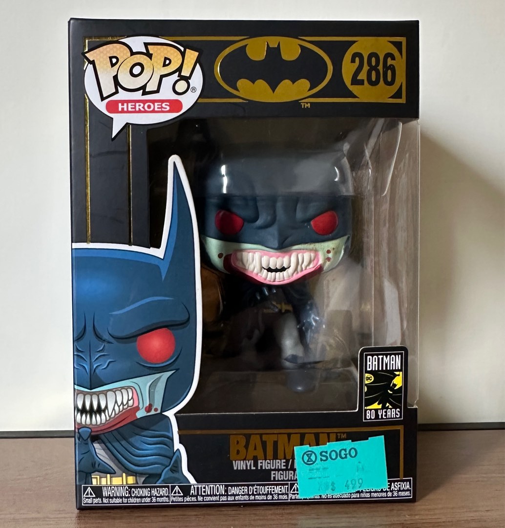 正版 FUNKO POP DC 286 BATMAN 蝙蝠俠 DRACULA 德古拉 吸血鬼 80週年紀念系列, 書籍、休閒與玩具, 玩具、公 ...