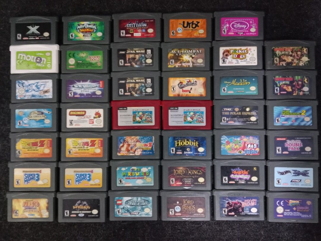 GBA Cart Games (Category: Nintendo) located in Quezon City. Submitted by rgsph140 (Listing ID 1364390183, Image 1). Description: Working Tested & Authentic Game 💯 Model Description Item: GBA Cart Game Pricelist : 600-Naruto Ninja Council (USA) 500 each-Super Mario Bros. (Famicom Version) 700-Super Mario Advance 4 (Repro Label/US) SOLD-Super Mario Advannce 4 (USA) 1000-Super Mario Advance 2 (USA) 1000 each-Dragon Ball Z The Legacy of Goku 2 (USA)