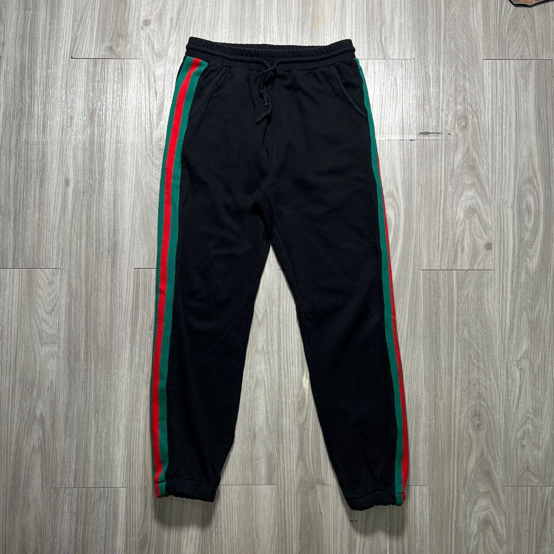 Gucci x The North Face Jogger Pants (Category: Joggers) located in Manila. Submitted by stakkhaus_ (Listing ID 1364312329, Image 1). Description: Gucci x The North Face Jogger Pants Waist 30-34 Length 38 Hem 5 (Garterized) Very Good Condi No issue.