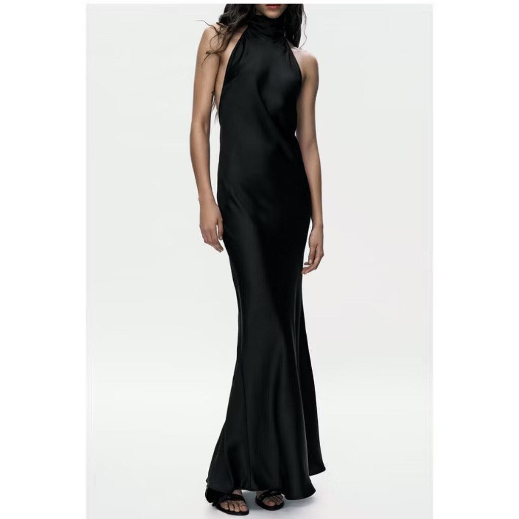 Halter Backless Satin Dress ( FOR RENT ) (Category: Dresses) located in Quezon City. Submitted by aft.closet (Listing ID 1364289081, Image 3). Description: .