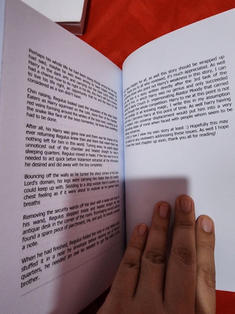 Harry potter (Category: Storybooks) located in Manila. Submitted by CheapyBookshop (Listing ID 1364396974, Image 2). Description: HP fanfic. see pics for details..