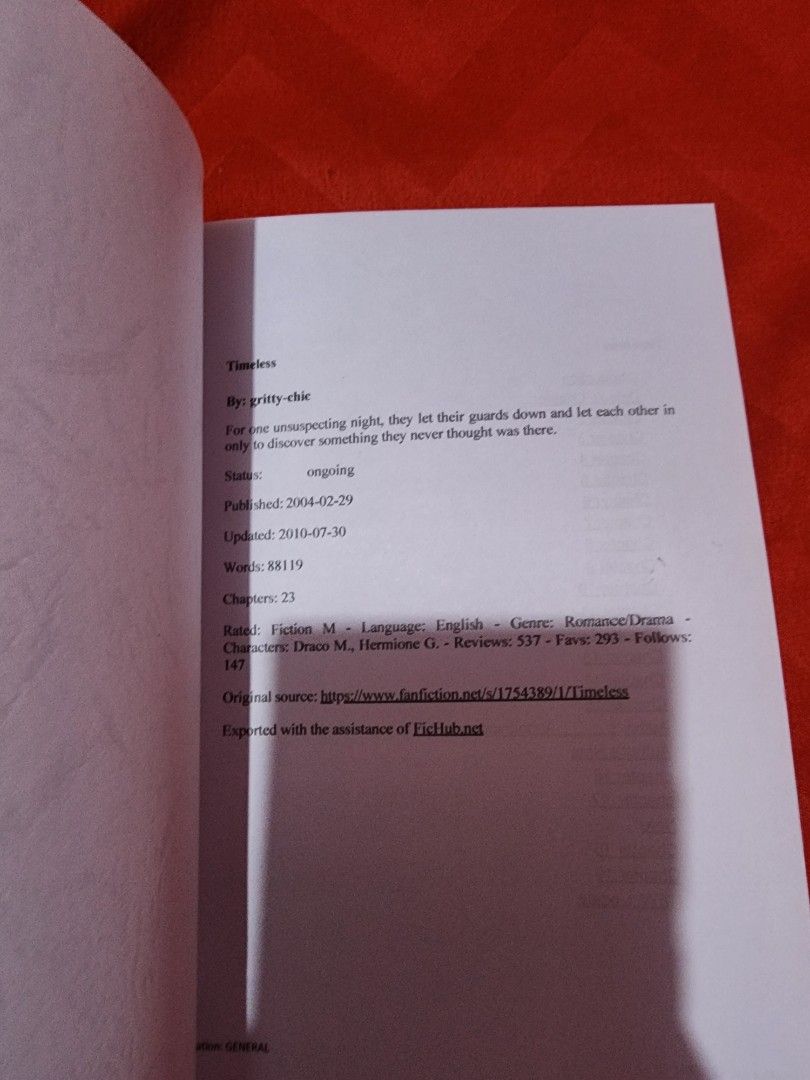Harry potter (Category: Storybooks) located in Manila. Submitted by CheapyBookshop (Listing ID 1364397012, Image 2). Description: HP fanfic. see pics for details..
