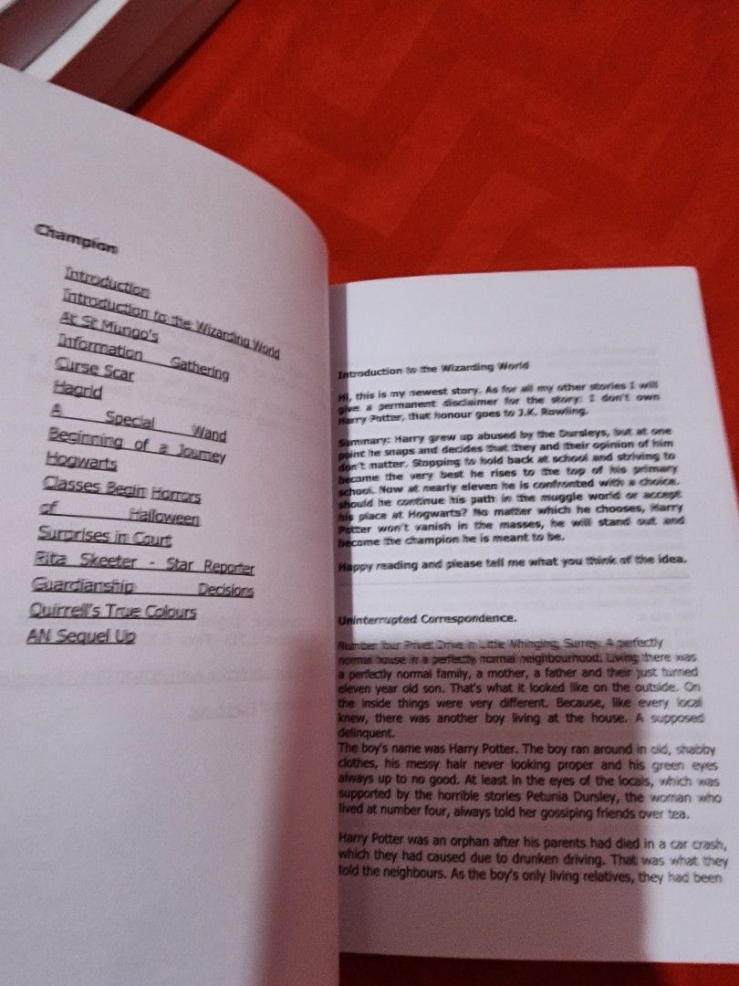 Harry Potter (Category: Storybooks) located in Manila. Submitted by CheapyBookshop (Listing ID 1364397044, Image 3). Description: HP fanfic. see pics for details..