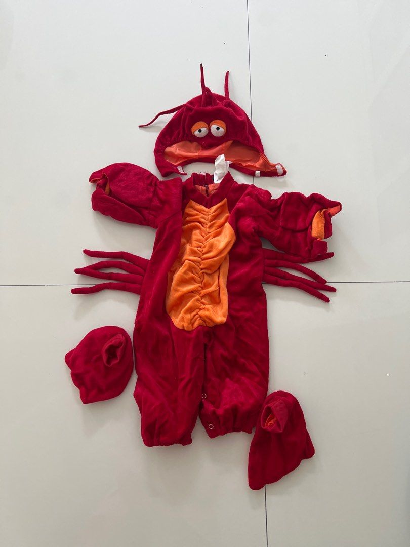 Lobster costume for babies (Category: Babies & Kids Fashion) located in Malabon City. Submitted by mch125 (Listing ID 1364259005, Image 2). Description: used only once just stored for awhile. fits 12months. negotiable.