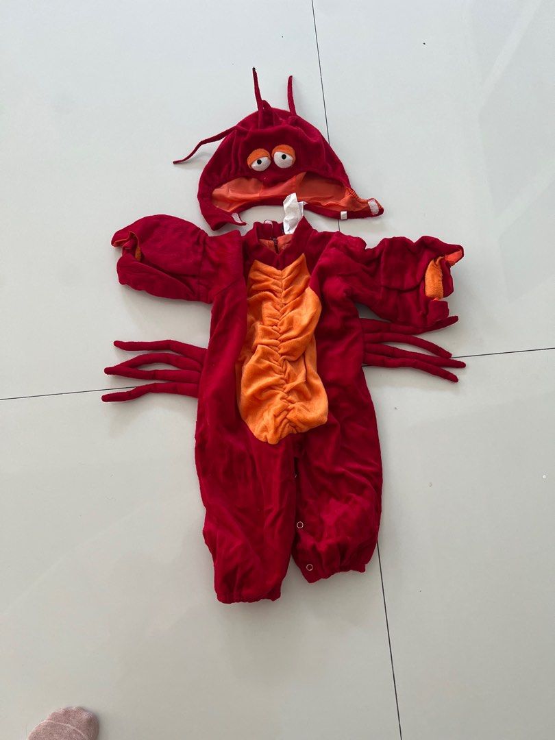 Lobster costume for babies (Category: Babies & Kids Fashion) located in Malabon City. Submitted by mch125 (Listing ID 1364259005, Image 1). Description: used only once just stored for awhile. fits 12months. negotiable.