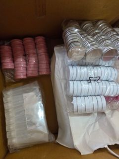 Make-up containers and pouch assorted