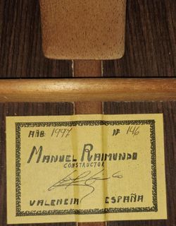 Manuel Raimundo 146 1997 (ALL SOLID/SPAIN) classical guitar