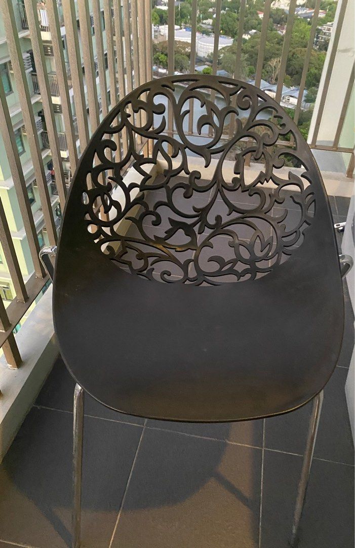 Modern design steel leg stackable chair (Category: Chairs) located in Quezon City. Submitted by waytodeclutter (Listing ID 1364330611, Image 2). Description: p780 each, 2 for p1.5k.