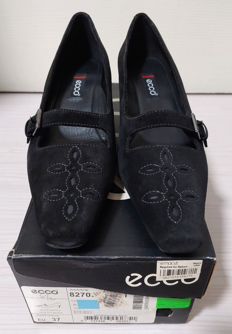 [NEW] ECCO Pump Kitten Heels (size 37 / 6.5) (Category: Heels) located in Pasig City. Submitted by findingviolet (Listing ID 1364362862, Image 1). Description: [NEW] ECCO Pump Kitten Heels Brand: Ecco Style: Nevada Buckle (Kitten Heels Pumps, Pointed Toe, Suede) Heels: 2" Color: Black Size: 37 / 6.5 Condition: New, never been worn RFS: decluttering (bought it, ended up not using it) Mode of Payment: GCash / Maya / BPI Bank Transfer Shipping and F