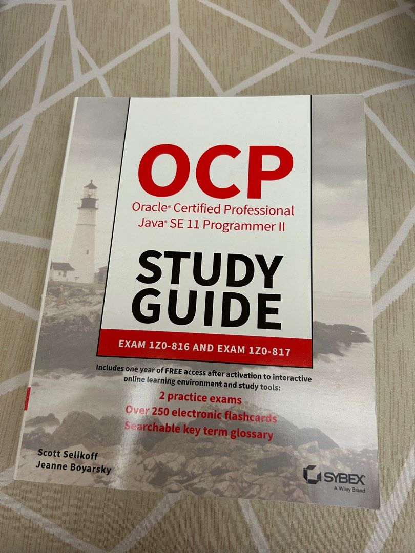 OCP Java SE11 Exam Study Guide （分類：教科書）位於 Hong Kong。 由 daz123123 提交（商品編號 1364331454，圖片 1）。簡介： OCP Oracle Certified Professional Java SE 11 Programmer II Study Guide。
