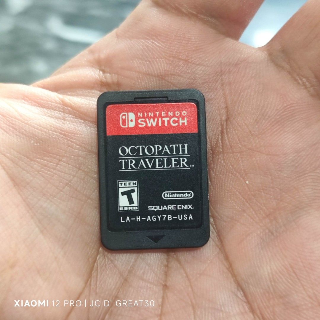 Octopath Traveler Switch Game (Category: Nintendo) located in Quezon City. Submitted by shopme_gadget30 (Listing ID 1364258451, Image 1). Description: kindly read the details first for sale fixed price good Condition tested and working game card only compatible to Nintendo switch usa region Shoopppppeee —,✅ can check out pm for the linnnkkk (If shoopppee check out, price is higher because of shooppppeee deduction qc area meet up: sm north shippin