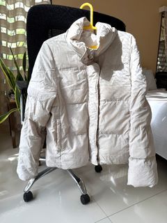 Offwhite/ cream GU puffer jacket