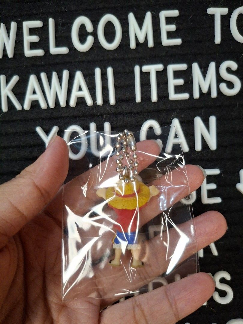 One Piece Monkey D. Luffy Keychain (Category: Character Goods) located in Bulacan. Submitted by kawaii_items_stuffed_toys (Listing ID 1364250599, Image 2). Description: Brandnew Sealed From Japan Box One Piece Monkey D. Luffy Keychain Just message me if you ever want to see more pictures of the item, I'm more than glad to assist you. 📌Location: San Jose Del Monte Bulacan, Philippines 🛵Shipping: Flash/Lalamove 💰Payment Thru Gcash.