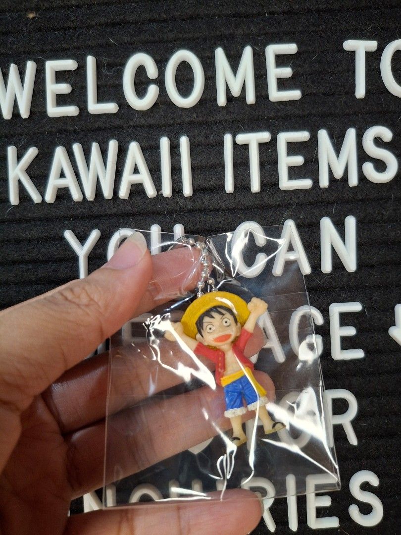One Piece Monkey D. Luffy Keychain (Category: Character Goods) located in Bulacan. Submitted by kawaii_items_stuffed_toys (Listing ID 1364250599, Image 1). Description: Brandnew Sealed From Japan Box One Piece Monkey D. Luffy Keychain Just message me if you ever want to see more pictures of the item, I'm more than glad to assist you. 📌Location: San Jose Del Monte Bulacan, Philippines 🛵Shipping: Flash/Lalamove 💰Payment Thru Gcash.