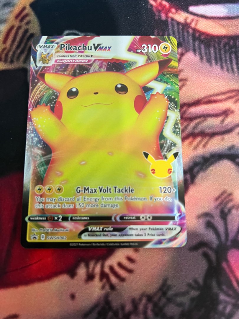 Pokemon TCG Cards Pikachu VMAX 25th Anniversary Celebrations Figure pokemon-tcg-cards-pikachu-vmax-25th-anniversary-celebrations-figure