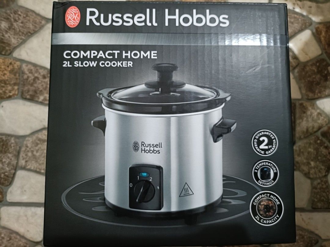 Russell Hobbs Compact Home 2L Slow Cooker (Category: Cookers) located in Quezon City. Submitted by icergo (Listing ID 1364290417, Image 1). Description: Selling Russell Hobbs Compact Home 2L Slow Cooker Never used. Opened only for inspection and testing.