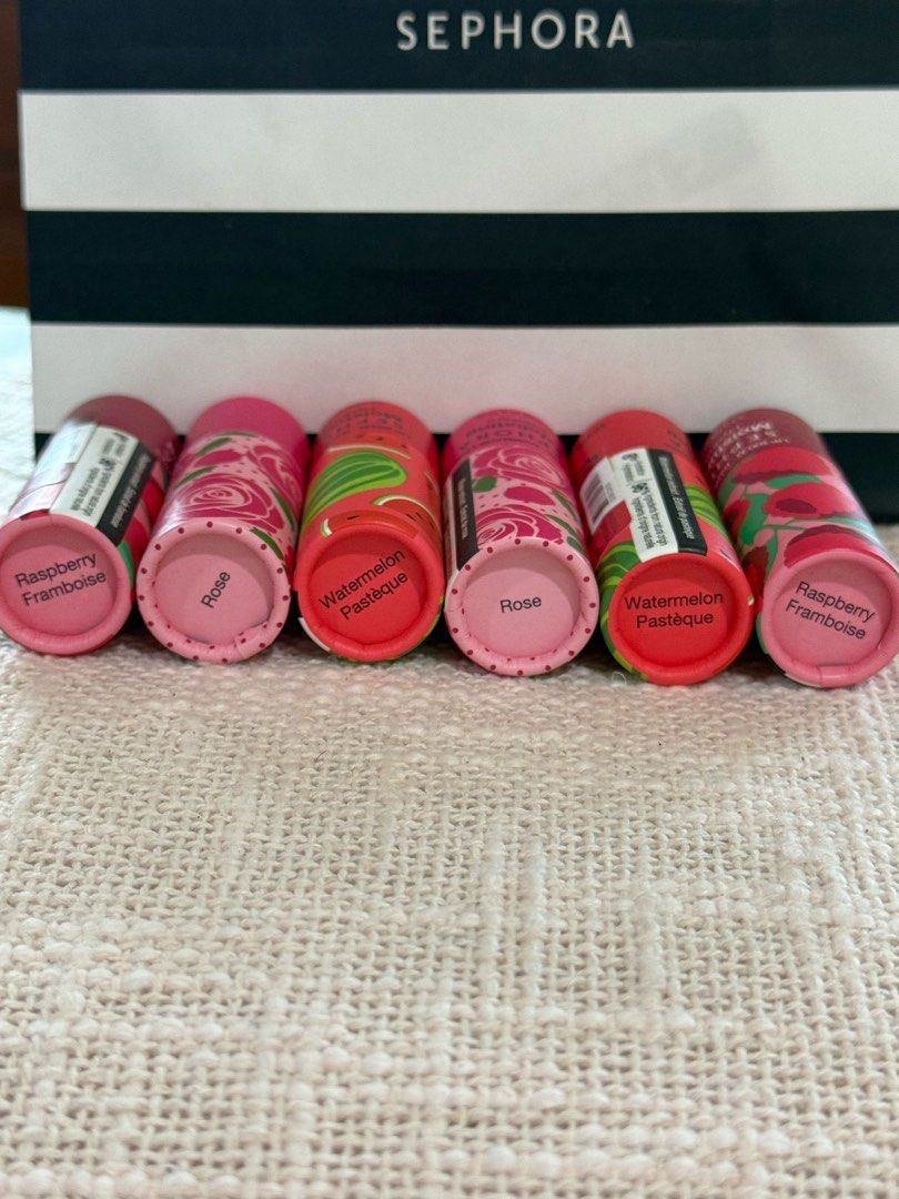 SALE: Sephora Lip Balm (Category: Face Care) located in Manila. Submitted by luxurybrandsonly (Listing ID 1364352784, Image 3). Description: Original From USA The Sephora Collection Moisturizing Lip Balm is a vegan, clean-formula lip balm that provides up to 8 hours of hydration. Infused with natural ingredients, it nourishes and softens lips, leaving them smooth and comfortable. Available in multiple shades, this balm offers a subtle tint while 