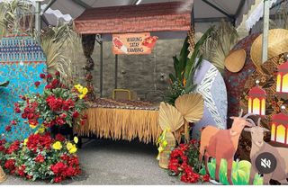 Backdrop raya photobooth village setup raya backdrop photobooth raya ...