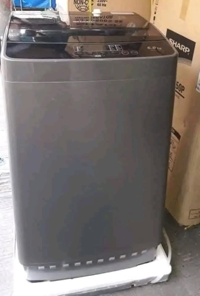 Sharp fully Automatic Washing Machine (Category: Washing Machines and Dryers) located in Caloocan City. Submitted by lhaurodi1972 (Listing ID 1364347015, Image 3). Description: Sharp fully Automatic Washing Machine Pricelist Update 2025 6kg ES-JN06A9 👉11,800 7kg ES-JN07A9 👉12,800 8kg ES-JN08A9. 👉15,700 9kg ES-JN09A9 👉 16,900 10.5kg ES-JN105A9👉18,900.