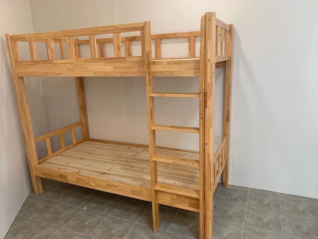 Solid Wood Bunk Bed / Double Deck Bed BD406 (Category: Bed Frames & Mattresses) located in Quezon City. Submitted by michymacapagal (Listing ID 1364296567, Image 3). Description: Size/s: 90cm (36in) * 190cm (75in) Small = ₱ 15,800 with Bottom Drawer = ₱ 19,800, with pull-out bed = ₱ 24,800. 120cm (48in) * 190cm (75in) Single = ₱ 17,300 with Bottom Drawer = ₱ 21,300, with pull-out bed = ₱ 26,300. 135cm (54in) * 190cm (75in) Double = ₱ 18,000 with 