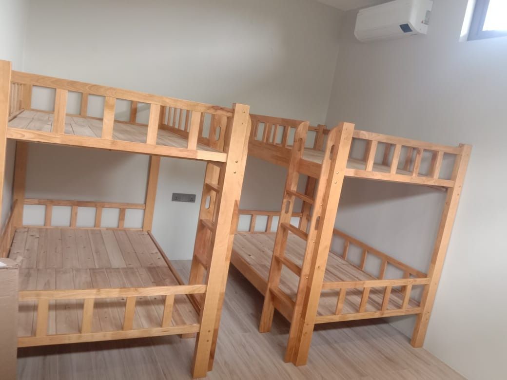 Solid Wood Bunk Bed / Double Deck Bed BD406 (Category: Bed Frames & Mattresses) located in Quezon City. Submitted by michymacapagal (Listing ID 1364296567, Image 2). Description: Size/s: 90cm (36in) * 190cm (75in) Small = ₱ 15,800 with Bottom Drawer = ₱ 19,800, with pull-out bed = ₱ 24,800. 120cm (48in) * 190cm (75in) Single = ₱ 17,300 with Bottom Drawer = ₱ 21,300, with pull-out bed = ₱ 26,300. 135cm (54in) * 190cm (75in) Double = ₱ 18,000 with 