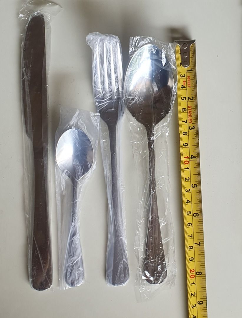 Spoon Fork Knife Teaspoon Set of 6 (Category: Dinnerware & Cutlery) located in Marikina City. Submitted by abaddi (Listing ID 1364352538, Image 3). Description: Spoon, Fork, Knife, Teaspoon Set of 6 Loc: Marikina Heights Shipping c/o buyer Rfs: Never used, nakatambak lang.