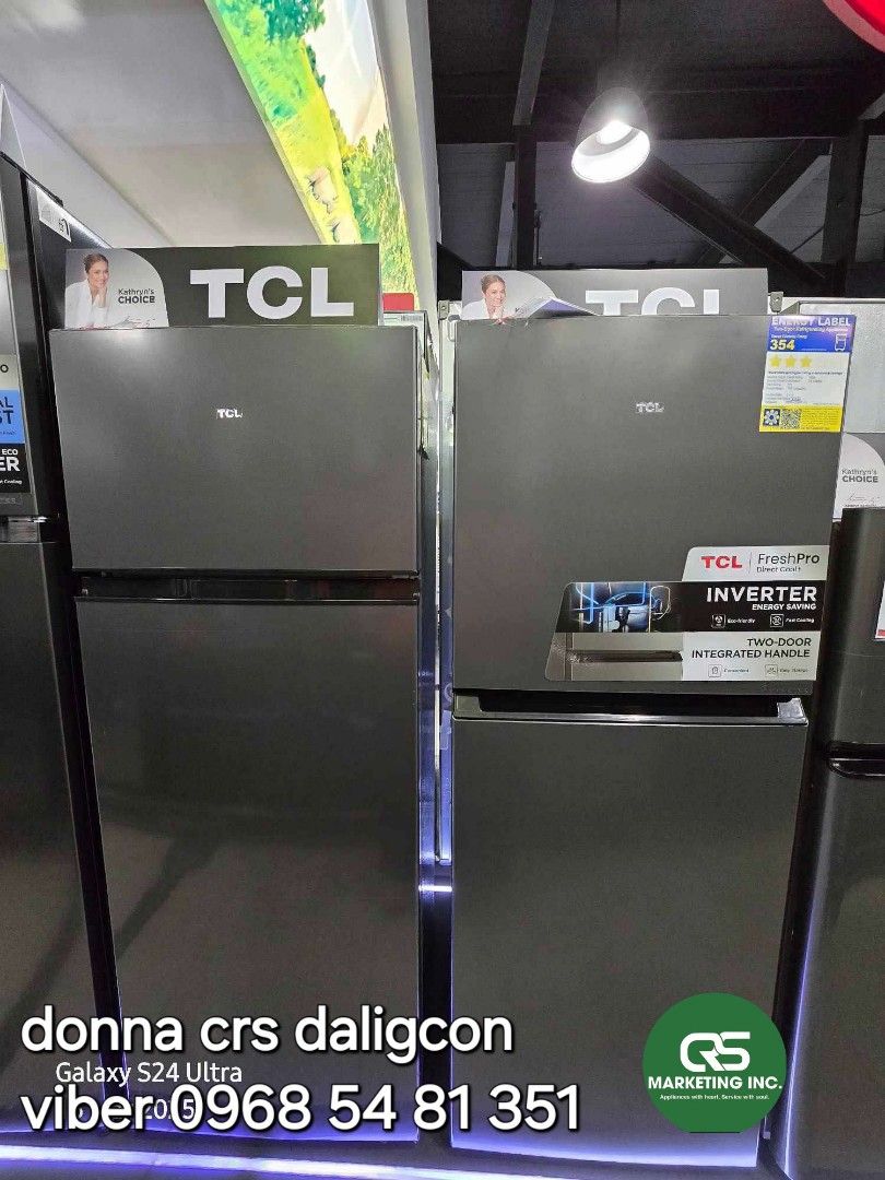 Tcl refrigerator (Category: Refrigerators and Freezers) located in Manila. Submitted by donnasagao03665 (Listing ID 1364284632, Image 3). Description: ❄️ TCL REFRIGERATOR TWO DOOR INVERTER AND NON INVERTER , TCL PERSONAL REF , TCL SINGLE DOOR REF , TCL REF ❄️ 📌 PERSONAL REF TRF 118PH 4.3 - 9,000 TR 99PHB 3.5 - 6,550 📌 SINGLE DOOR REF INVERTER TR190INV/D 6.0 - 12,000 TR210INV/D 7.0 - 11,900 📌 TWO DOOR NON INVERTER TRF 207PH 7.3 - 11,800 TRF 230