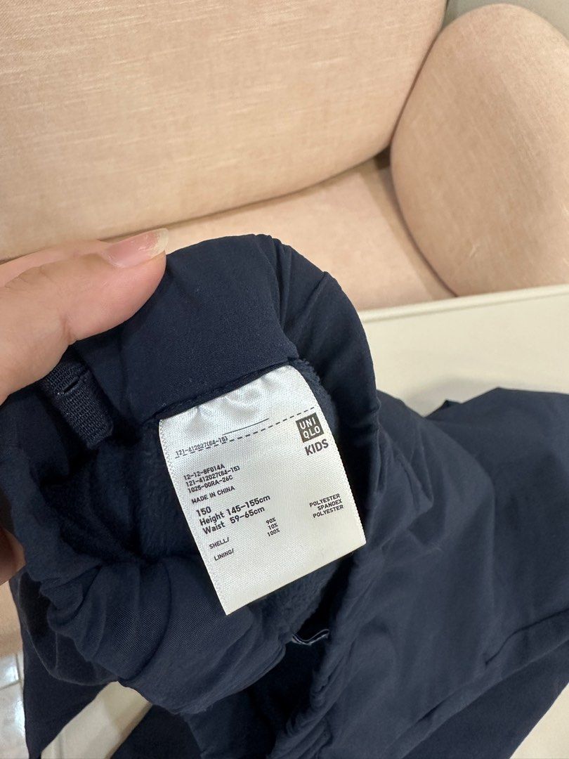 Uniqlo Kids Heattech Pants (Category: Babies & Kids Fashion) located in Antipolo. Submitted by justcali (Listing ID 1364302241, Image 3). Description: Uniqlo Kids Heattech Pants in Blue Lightly used In good condition See picture for exact size Guaranteed Authentic Shipping cost shouldered by buyer Lalamove/Grab/LBC .
