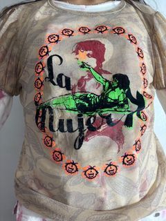 Vintage Jean Paul Gaultier mesh top "La Mujer"
