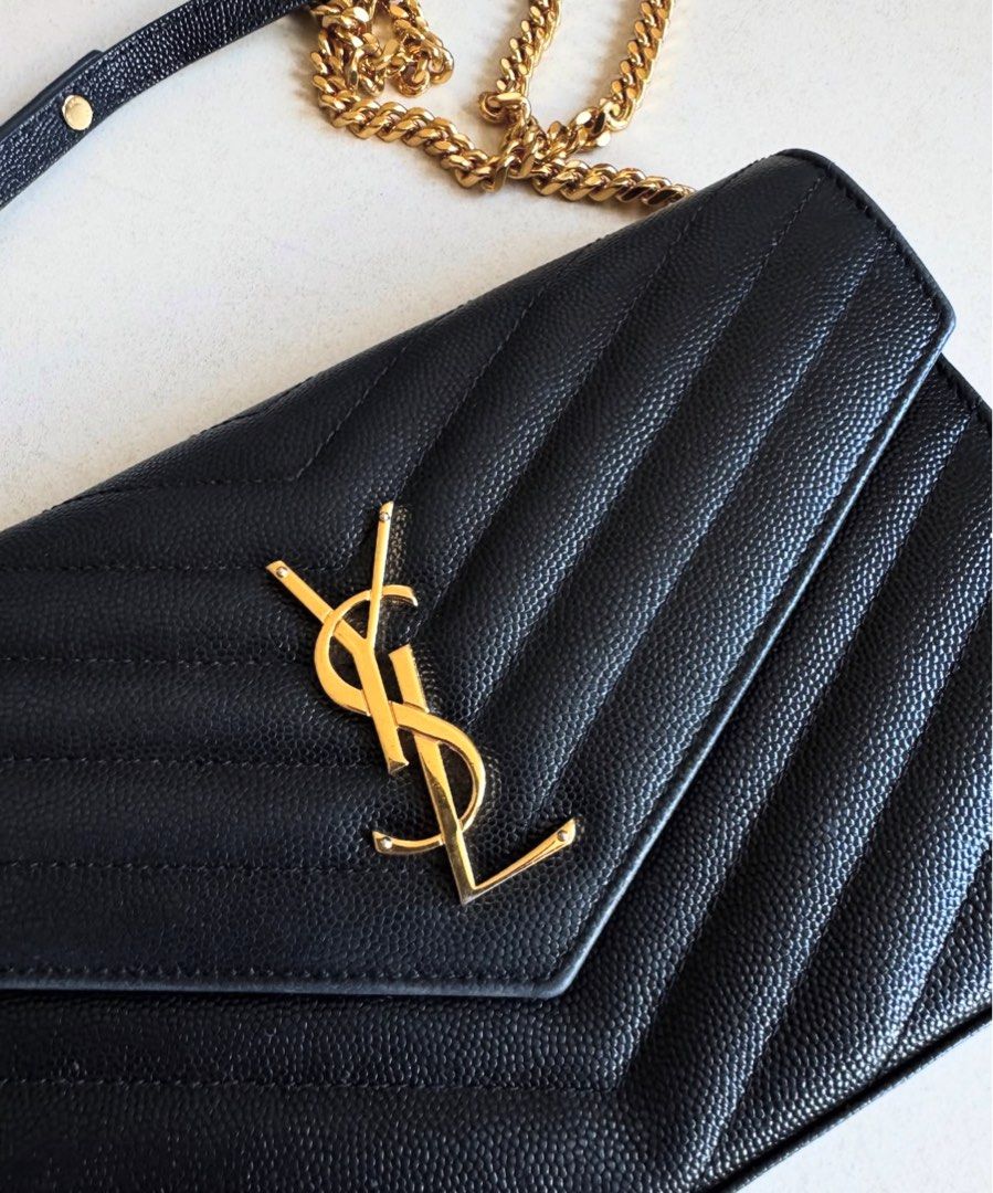 YSL woc (Category: Luxury Bags & Wallets) located in Quezon City. Submitted by preloved__thingz (Listing ID 1364265900, Image 2). Description: YSL Wallet On Chain Excellent condition! .