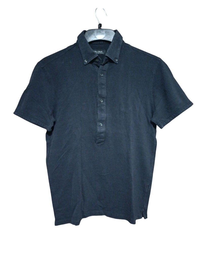 Zara Henley Polo Shirt (Category: Tshirts & Polo Shirts ) located in Makati City. Submitted by inxsstuff (Listing ID 1364306525, Image 1). Description: Zara Henley Polo Shirt 4-button down Medium Payment via Gcash or BPI.