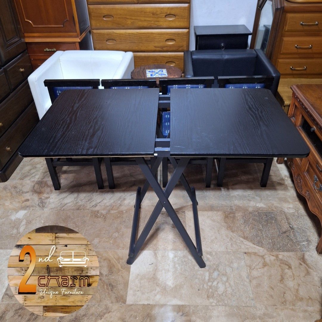 2nd hand heavy-duty metal frame foldable dining table L100cm (Category: Tables & Sets) located in Bacoor. Submitted by feybelhaft (Listing ID 1364517111, Image 3). Description: FB / Google / Waze 📍 𝟐𝐧𝐝 𝐜𝐡𝐚𝐫𝐦 𝐔𝐧𝐢𝐪𝐮𝐞 𝐅𝐮𝐫𝐧𝐢𝐭𝐮𝐫𝐞 40B Meadowood Ave Bacoor Walk-ins 10am-6pm daily On-hand / ready for same day pick-up & delivery.