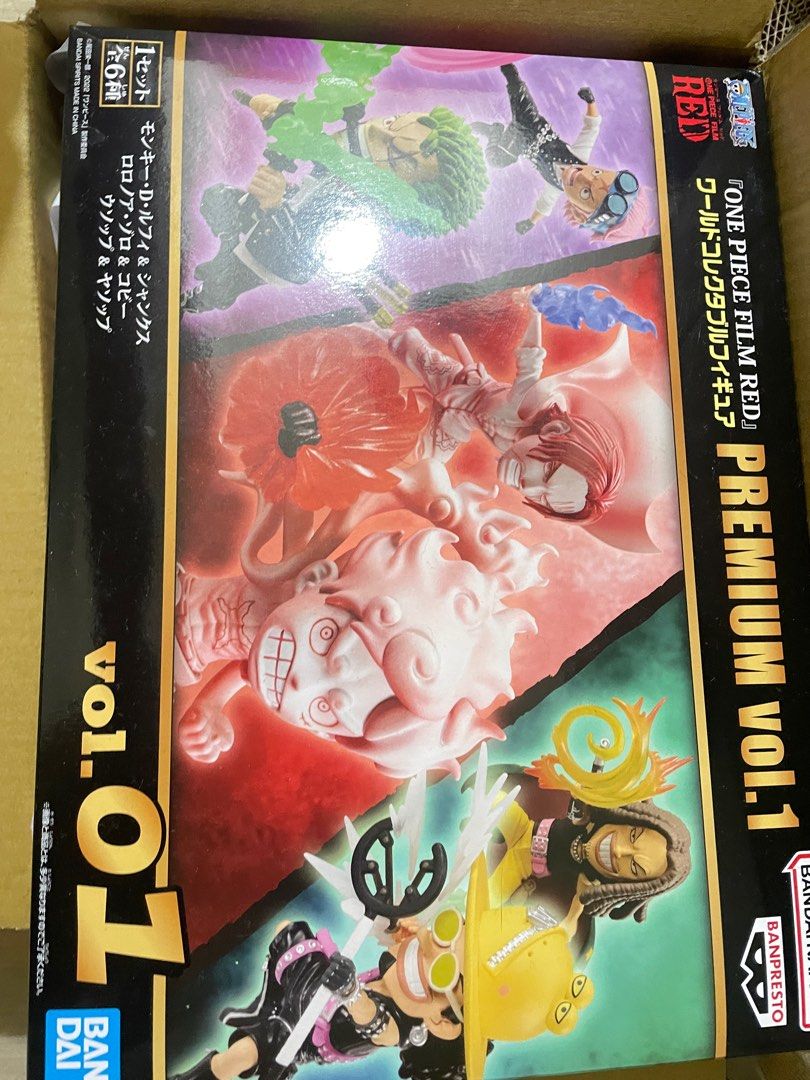 ONE PIECE FILM RED PREMIUM vol.1 全6種セット ONE PIECE FILM RED PREMIUM vol.1 & 2セット PREMIUM BANDAI Premium