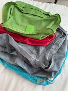 Assorted travel organizer bags