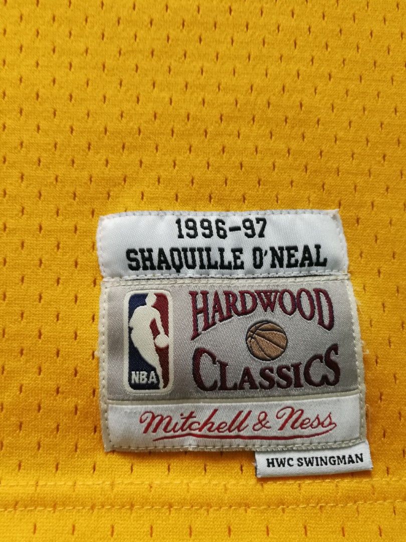 Maillot Mitchell & Ness Los Angeles Lakers – Shaquille O'Neal #34 – Jaune Swingman – Taille L-XXL