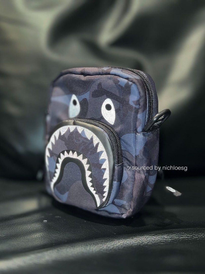 BAPE X MASTERMIND JAPAN MMJ SKULL CAMO SHARK MINI BAG, Men's