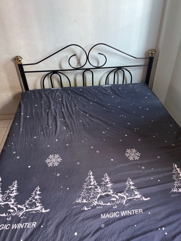 Bed + Frame (Category: Bed Frames & Mattresses) located in Singapore. Submitted by sb2000 (Listing ID 1364433167, Image 1). Description: Mattress + Frame. Well used still in good condition. Willing to negotiate..