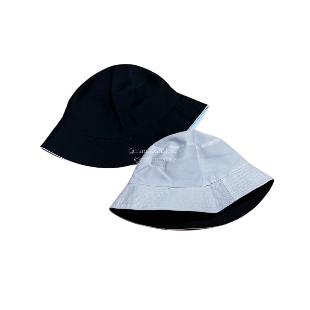 black and white reversible bucket hat (Category: Hats & Beanies) located in Quezon City. Submitted by meloncakee (Listing ID 1364505492, Image 1). Description: clothes for sale will be hand washed and air dried before shipping as these items have been stored in my cabined for a long time :D buy 3 of my items and get 10% off buy 5 of my items and get 1 item free ! loc: quezon city mop: gcash maya bpi mod: jnt, ggx, sdd (within metro manila), sh0pe