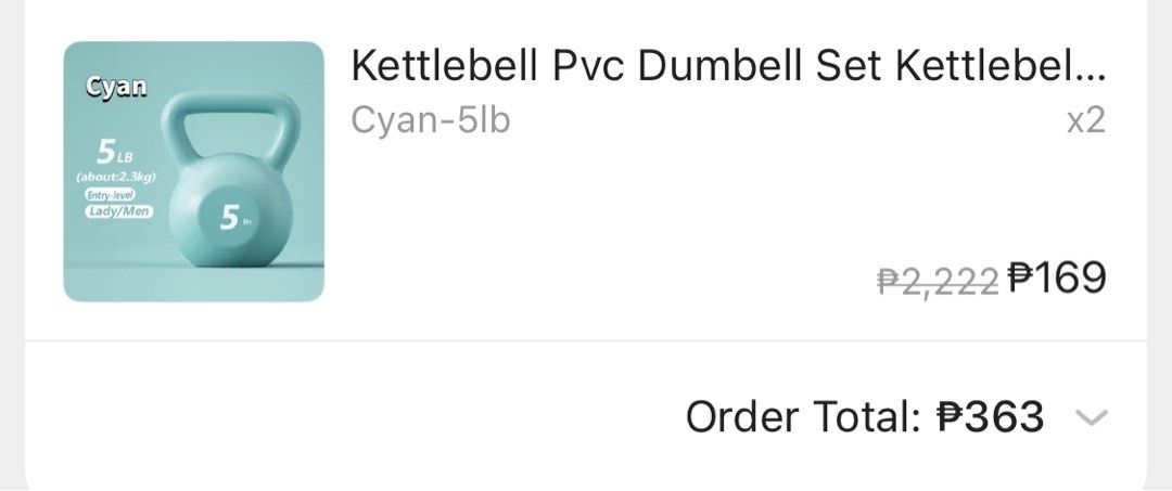 Blue Kettlebell PVC 5lb 2pcs (Category: Weights & Dumbbells) located in Silang. Submitted by vrenny (Listing ID 1364561604, Image 2). Description: .
