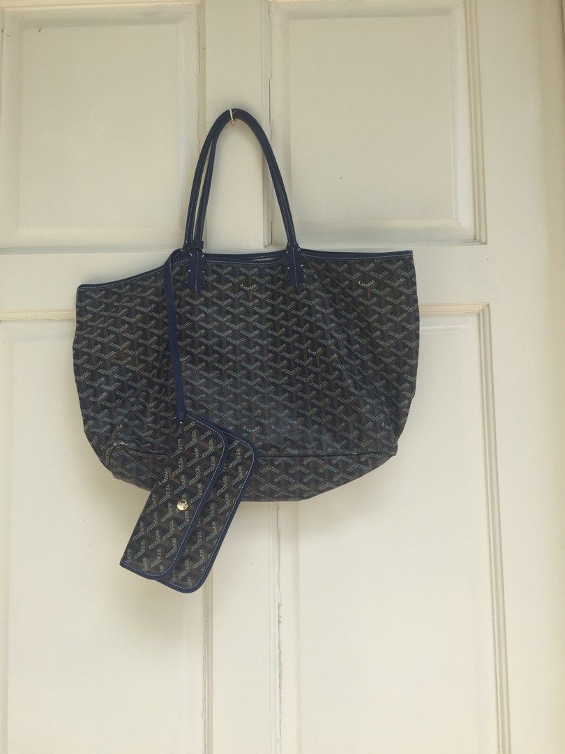 GOYA SECOND-HAND TOAST BAG 21CM NAVY BLUE CANVAS
