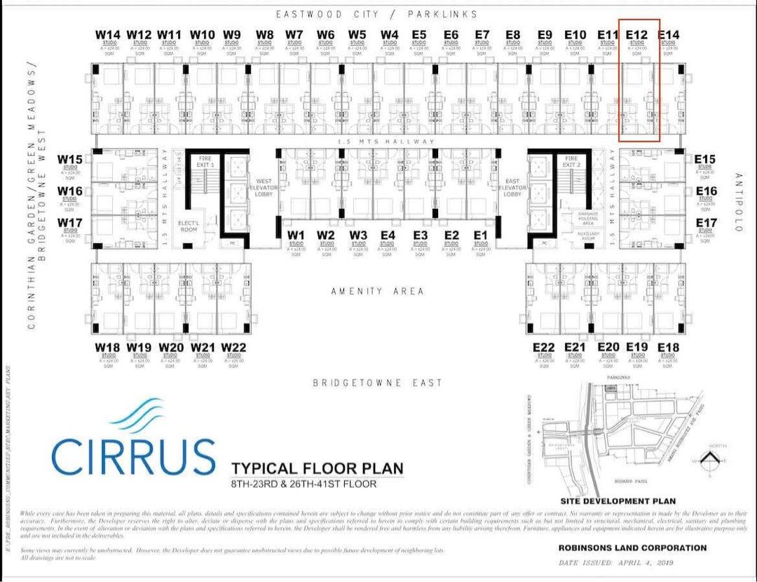 Cirrus Bridgetowne East (Category: Apartments & Condos) located in Taytay. Submitted by phoebspreloved (Listing ID 1364515802, Image 3). Description: 24sqm Studio Type Current price: P6.7M Selling price: P5M Turn over in the first quarter of 2026 DM for more info..