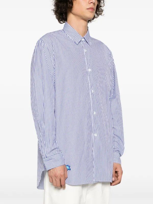 Comme des Garcons Play X Invaders Stripe Polo LS (Category: Luxury Apparel) located in Baguio. Submitted by oh.seph (Listing ID 1364529593, Image 1). Description: S on tag Width – 20 Shoulder – 16 Length – 27-29 Stain Authentic Cdg comme des garcons invaders junya watanabe.