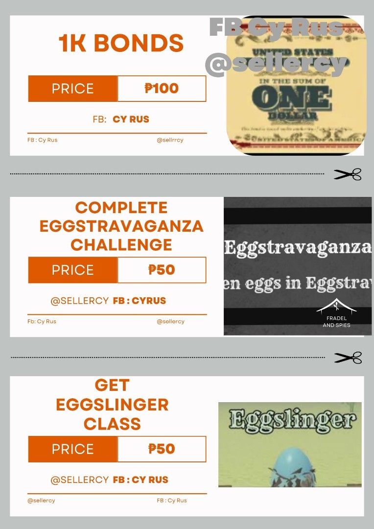 Dead Rails - Bonds/ New Egghunt Challenge (Category: In-Game Products) located in Manila. Submitted by sellercyps99 (Listing ID 1364507014, Image 1). Description: .