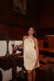 [FOR RENT] Apricot Casual/Formal event Halter Dress